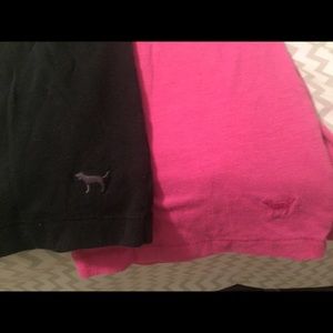 Two PINK v neck shirts size small!